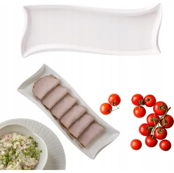 Talíř Servírovací talíř Ambition Fala Salsa bílý 35,4 x 14 cm