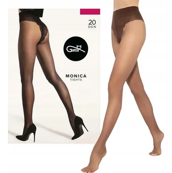 Dámské punčochy Punčocháče hladké Gatta monica 20den hnědé Moka velikost 4