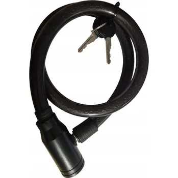 Zámek na kolo Zámek na kolo, silný lanový zámek na klíč, 12x800 mm