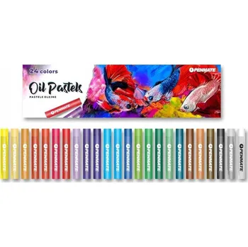 Pastelka Kulaté OLEJOVÉ PASTELKY velká SADA 24 PASTELOVÝCH PASTELKY Penmate