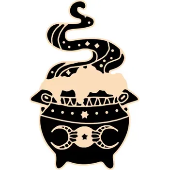 Brož Pin / Brož Odznáček - karta tarotu - wtitchy kotlík