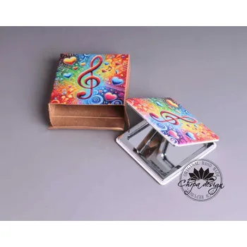 Kosmetické zrcátko Kapesní zrcátko - Houslový klíč