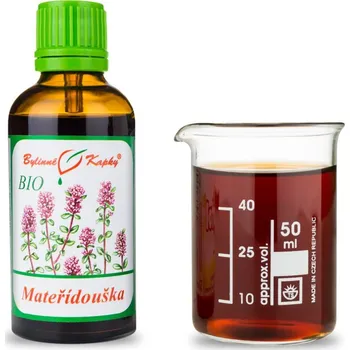 Doplněk stravy Bylinné kapky s.r.o. Mateřídouška BIO tinktura 50 ml | Bylinné kapky