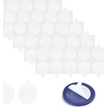 Pečeť 50 ks Průhledné oboustranné lepenky 17 mm Kulaté lepicí body pro lepení pečetí na obálky dekorace a papír