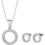 Ocelová souprava s motivem zirkonového kruhu Britania