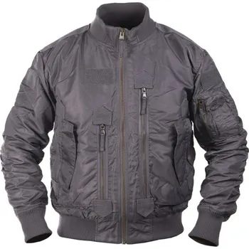 Pánská bunda MIL-TEC Bunda pilotní US TACTICAL ŠEDÁ L ŠEDÁ - GREY