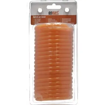 Příslušenství ke kompresoru 6 x 9,5 - 5 m spirálová oranžová PU hadice s rychlospojkami