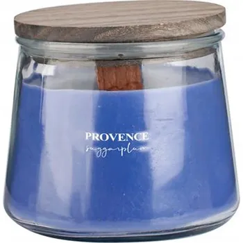 Svíčka Vonná svíčka ve skle PROVENCE dřevěný knot 28 hodin sugarplum