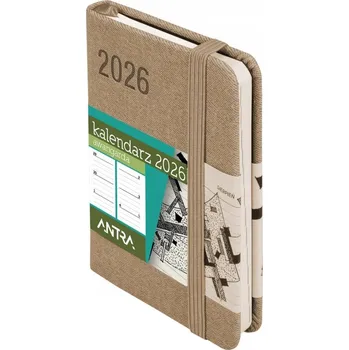 Kalendář Knižní kalendář 2026 A7 Antra béžový