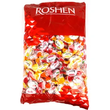 Bonbon Roshen Juice Mix Karamelky s ovocnou náplní 1 kg