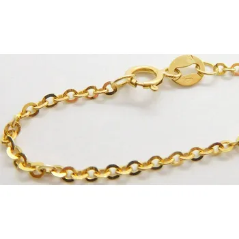 Řetízek Klenoty Budín Dámský/pánský zlatý přívěskový řetízek ze žlutého zlata ANKER 585/2,60gr 50cm HK6076 (Klenoty Budín Dámský/pánský zlatý přívěskový řetízek ze žlutého zlata ANKER 585/2,60gr 50cm HK6076)