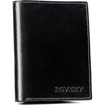 Peněženka Rovicky pánská peněženka z pravé kůže černá - muž