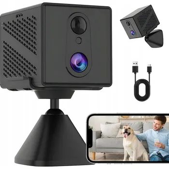 Zabezpečení domácnosti MINI ŠPIÓNÍ KAMERA WIFI IR DETEKCE POHYBU VZDÁLENÝ NÁHLED APP + DRŽÁK