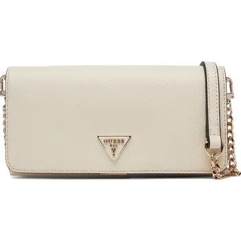 Kabelka Guess kabelka z pravé kůže béžová