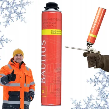 Montážní pěna Bauhus - Montážní pěna nízkoexpanzní pistolová | 750 ml