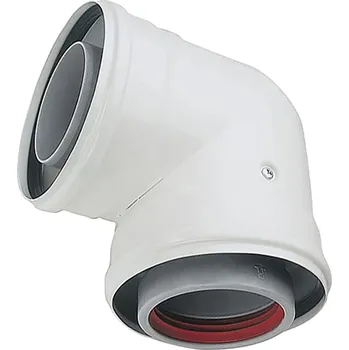 Kouřovod Vaillant Koleno odkouření 90°, Al, 80/125 mm, 303610