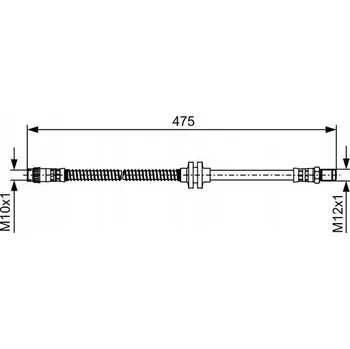 Brzdová hadice Bosch 1 987 481 496 Flexibilní brzdová hadice
