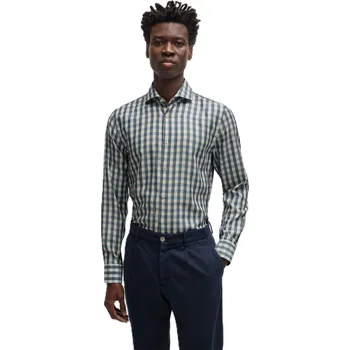 Pánská košile Košile Boss Open Blue 4687988 16.5 inch