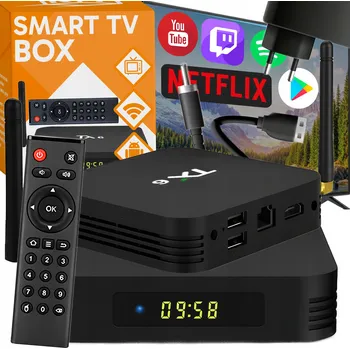 Multimediální centrum Přehrávač RETOO Smart TV Box 32 GB