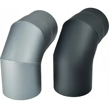 Kouřovod Koleno kouřové 120mm / 90° silnostěnné 1,5mm