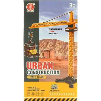 autíčko Jeřáb stavební set s nákladním autem a doplňky 39 cm