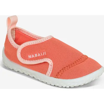 Boty do vody DECATHLON Boty do vody pro nejmenší Aquashoes korálové 26/27 ORANŽOVÁ|RŮŽOVÁ