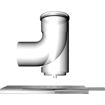 Kouřovod Regulus Koleno spalinové 90° patní, s držákem do komína, 80 mm, 8554