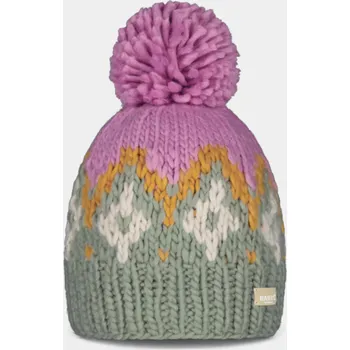 Čepice BARTS Dámská čepice Barts Curley FIALOVÁ|ZELENÁ