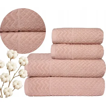 Ručník ARC LUNA Ručník na ruce a do koupele BAVLNĚNÝ 30x50 PUDROVÝ hotelový FROTÉ