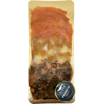 Uzený halibut / uzený losos / marinovaný losos 500 g
