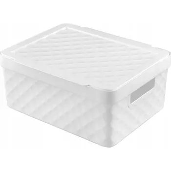 Úložný box ÚLOŽNÝ BOX S VÍKEM 36X27X14CM, PLASTOVÝ