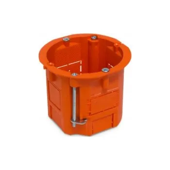 Elektroinstalační krabice INSTALAČNÍ KRABICE 60X60 HLUBOKÁ ORANŽOVÁ DO SÁDROKARTONU VOLTEO