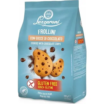 Bezlepkové sušenky s kousky čokolády Gocce di Cioccolato 200g Lazzaroni