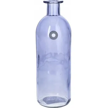 Váza Skleněná váza láhev WALLFLOWER 20,5cm levandule