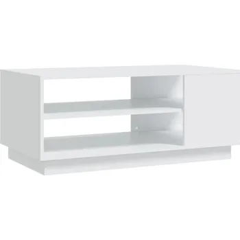 Konferenční stolek Konferenční stolek bílý, 102x55x43 cm, dřevotříska