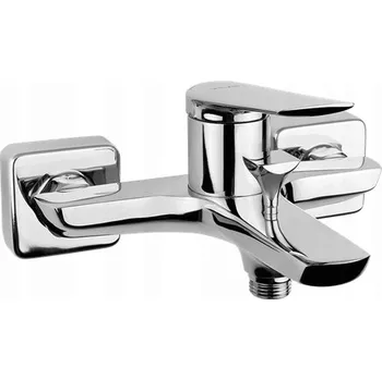 Vodovodní baterie Nástěnná vanová baterie páková Valvex Soho stříbrná