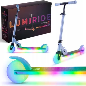 Koloběžka Skládací koloběžka pro děti se dvěma kolečky, nastavitelná, 20 LED programů SunBaby