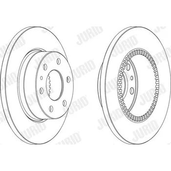 Brzdový systém Brzdový kotouč JURID 569163J