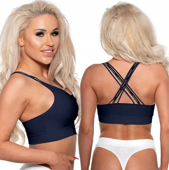 Podprsenka Sportovní Podprsenka Měkká Push Up Top Dámská Bez Kostic Fitness Pohodlná S/M