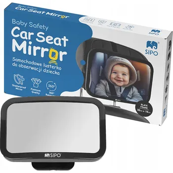 Obraz Zrcátko pro pozorování dítěte SIPO 20 cm x 30 cm, černé