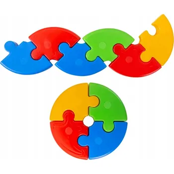 ostatní stavebnice Stavebnice vzdělávací kolečko - puzzle King 72 ks