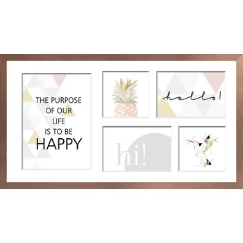 Digitální fotorámeček Styler, Rámeček na 5 fotografie Sanremo 27 x 51 cm měděný - Formadore