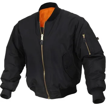 Pánský bomber ROTHCO Bunda bomber ENHANCED MA1 FLIGHT ČERNÁ 3XL ČERNÁ - BLACK