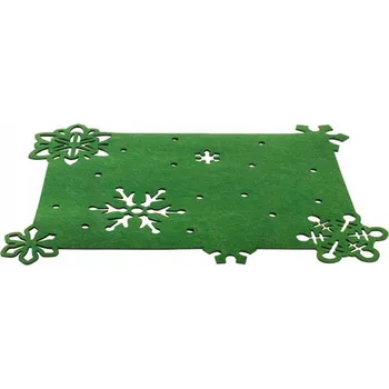 prostírání Plstěné prostírání TORO 45x35cm vánoční zelené
