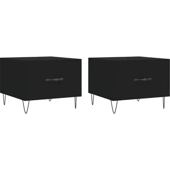 Konferenční stolek Kávový stolek VidaXL čtvercový 50 x 40 x 50 cm černý