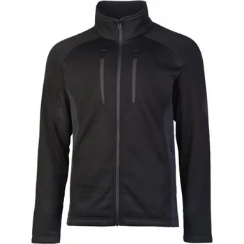 Pánské oblečení MIL-TEC Mikina outdoorová STRUCTURE-FLEECE ČERNÁ XL ČERNÁ - BLACK