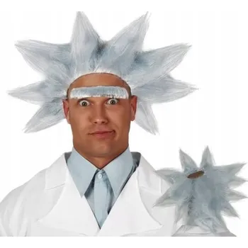 Karnevalová paruka Guirca paruka polodlouhé bílé vlasy