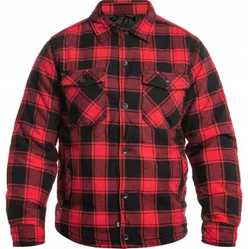 Moto oblečení Bunda Brandit Lumberjacket červeno-černá 3XL
