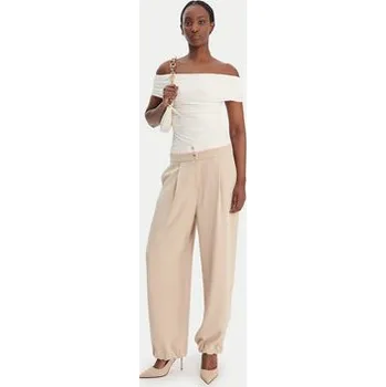 Dámské kalhoty Liu Jo Sport Kalhoty z materiálu TA6150 TS923 Béžová Regular Fit XS