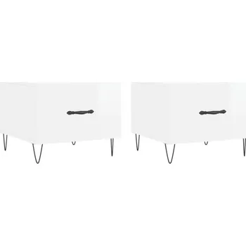 Konferenční stolek Konferenční stolek VidaXL čtvercový 50 x 40 x 50 cm bílý